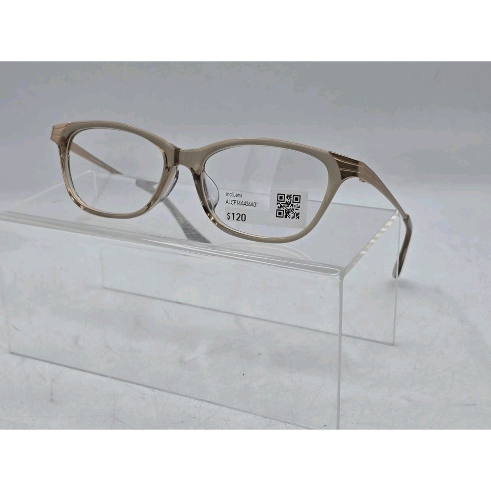 Jins Beige Clear Eyeglass Frames 51 - 16-136 - 34 ALCF14A436A01 - SITS‎ ASKEW